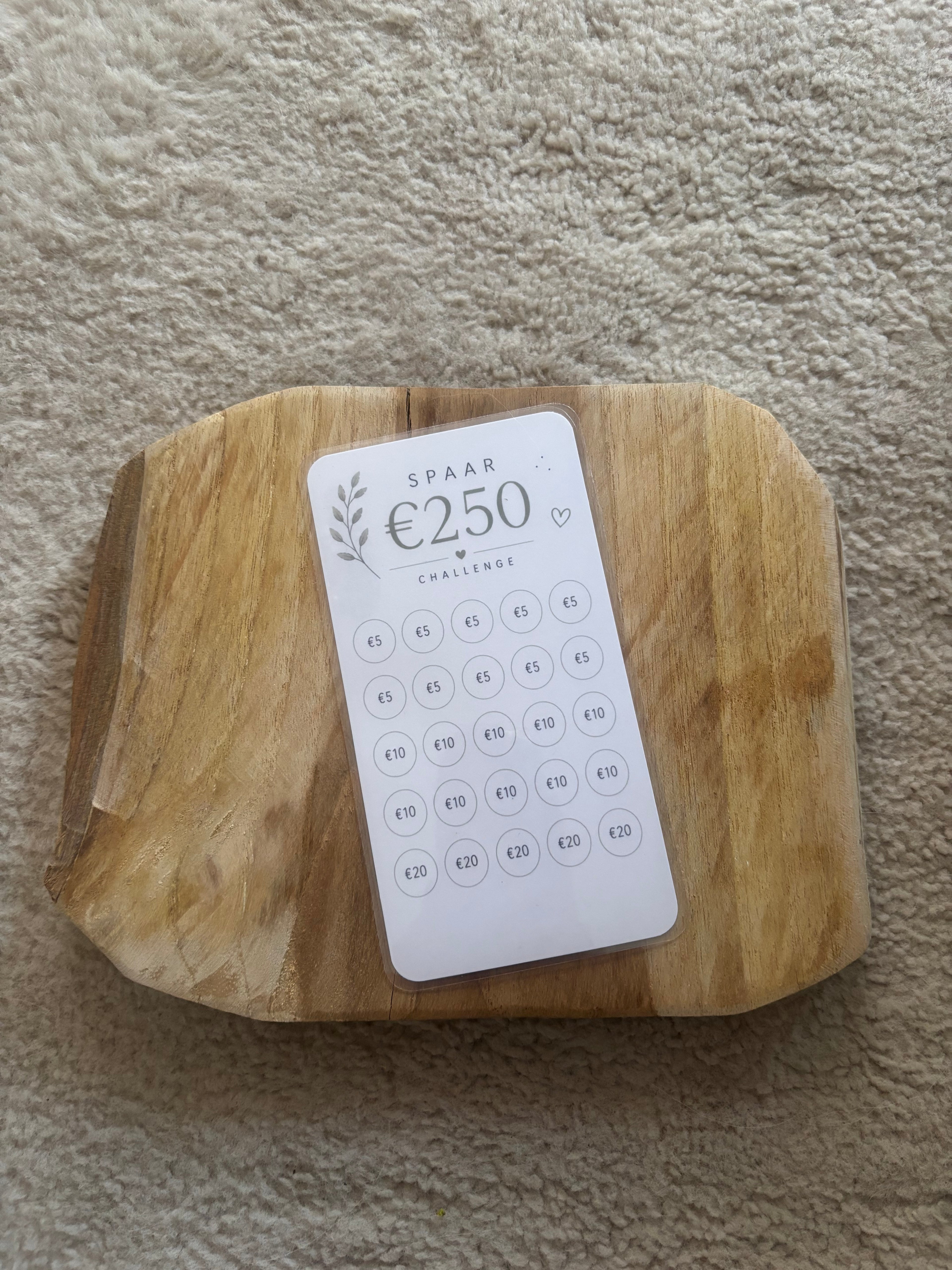 €250 spaarchallenge