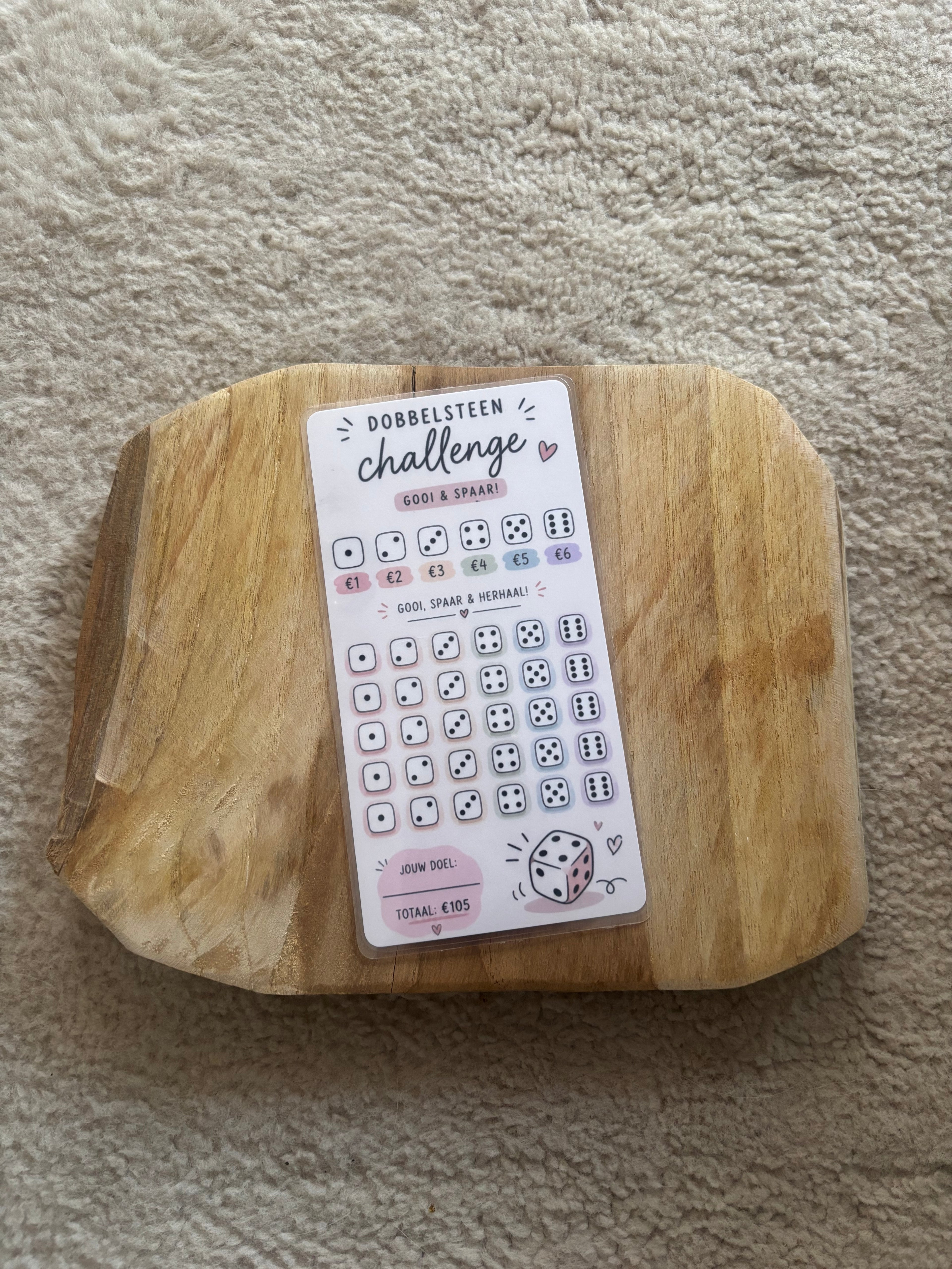 Dobbelsteen challenge (incl mini dobbelsteen)