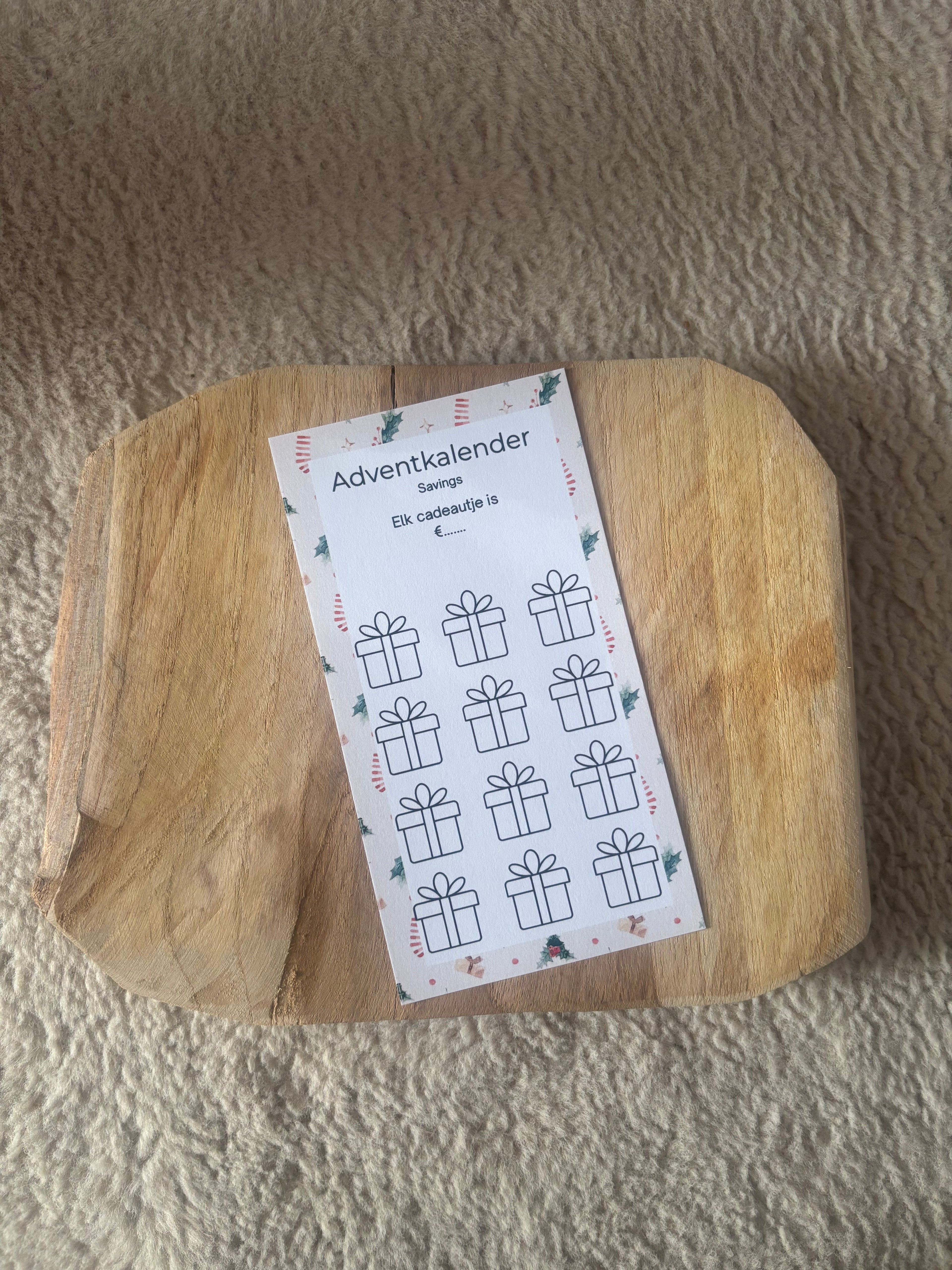 Adventskalender spaarchallenge
